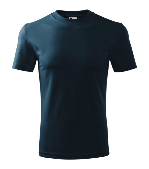 Unisex tričko MALFINI Heavy – tmavomodrá, pohľad spredu