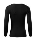 Dámske tričko MALFINI Fit-T LS 169 čierne – pohľad zozadu